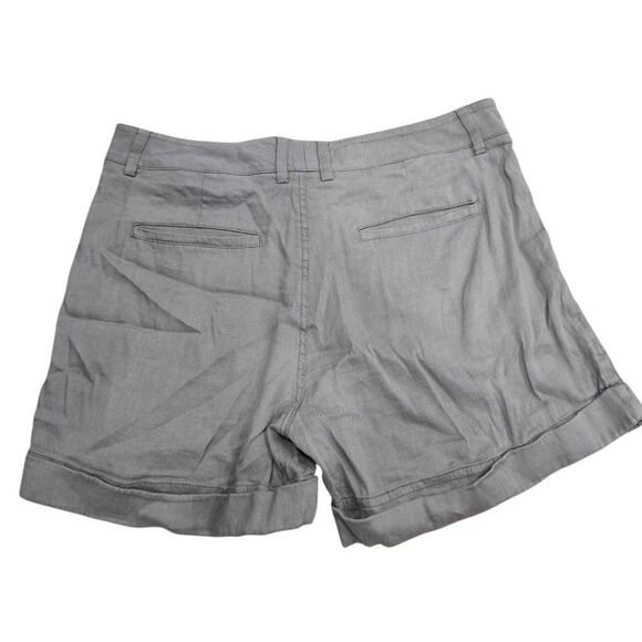 Vince Chino Shorts Women's Gray 6 Linen Blend Hook &‎ Eye Pockets Casual Outdoor - Picture 5 of 5